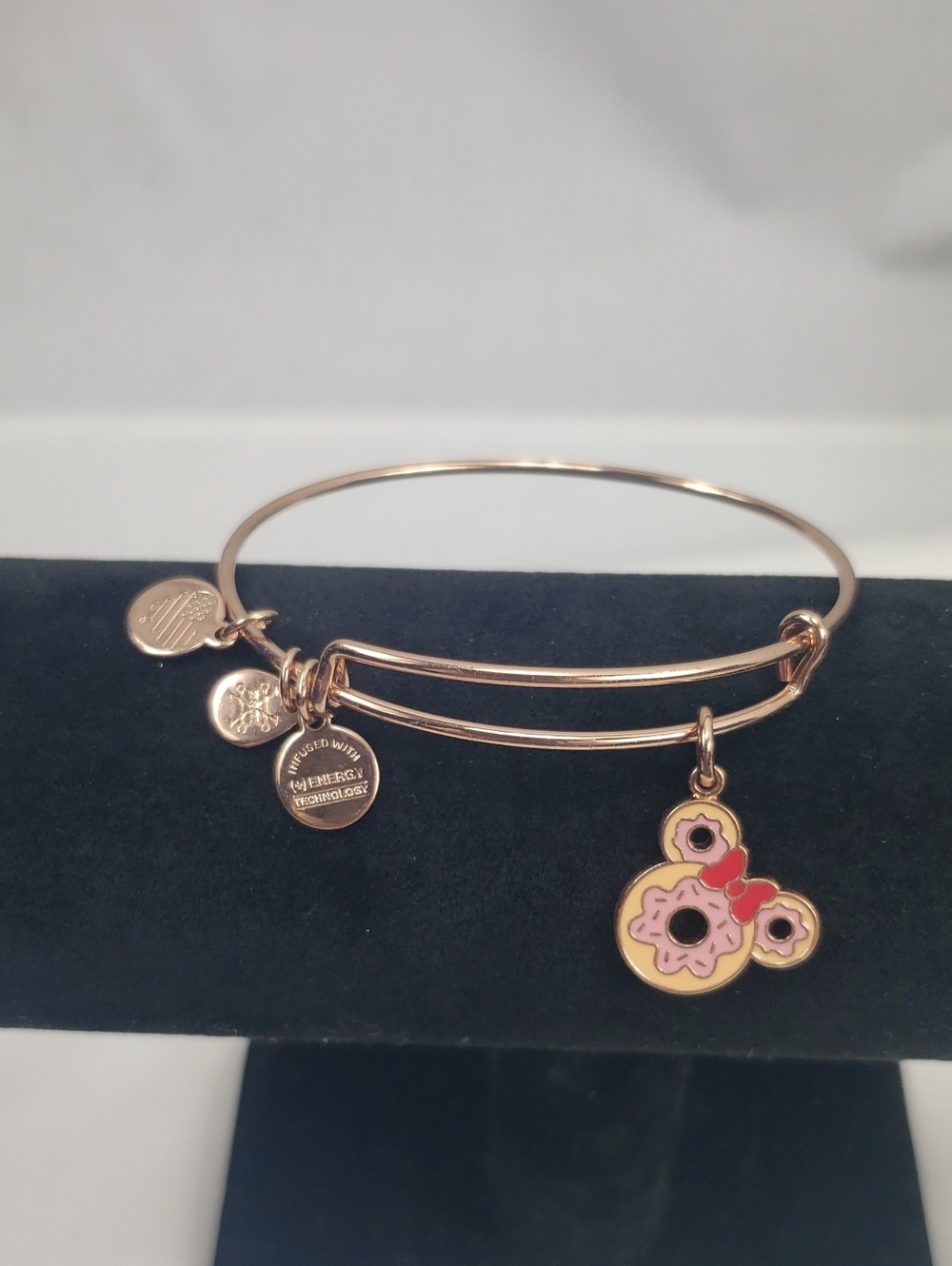 Alex and Ani Disney Minnie Donut Rose Gold Bracelet